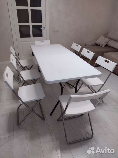 Аренда столов и стульев, скамейки