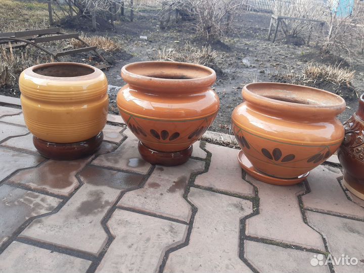 Керамические горшки