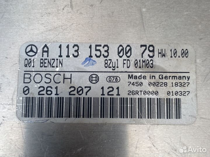 Блок управления двигателем mercedes W220 W 215