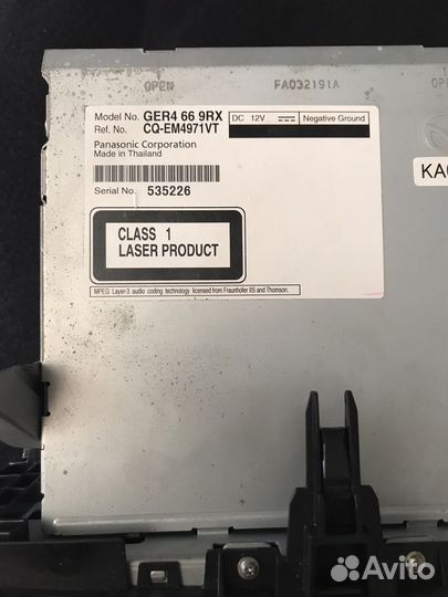 Магнитола Mazda 6 GH