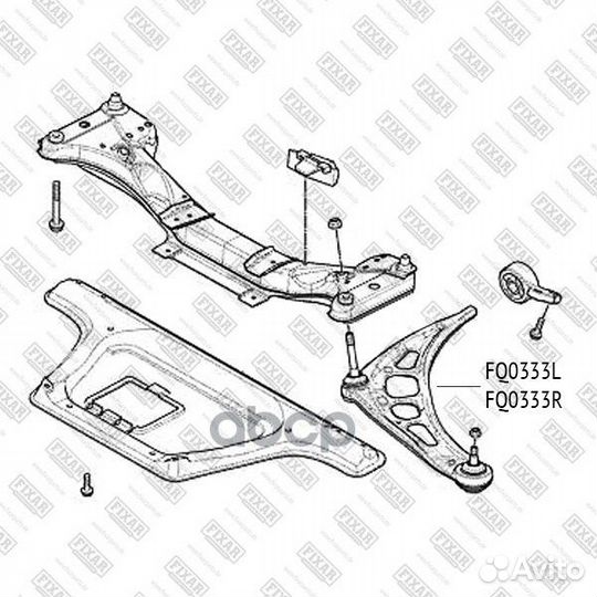 Рычаг подвески BMW 3 (E46) 98- FQ0333R fixar