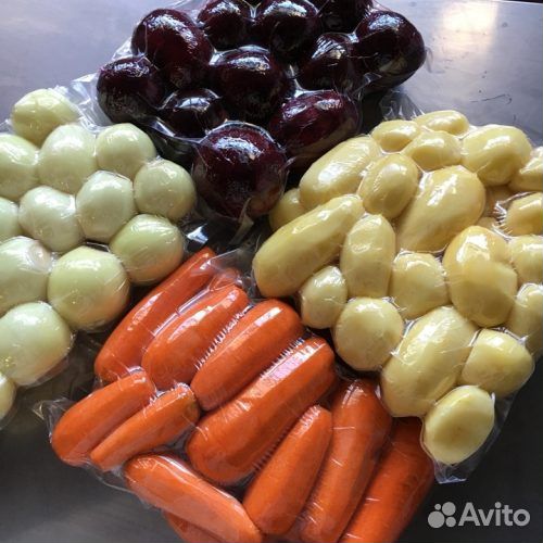 Овощи для бизнеса очищенные в вакуумной упаковке