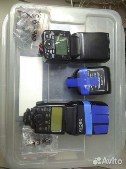 Накамерные вспышки на запчасти