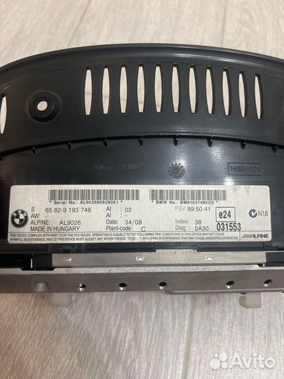 Монитор bmw 5 e60/e61