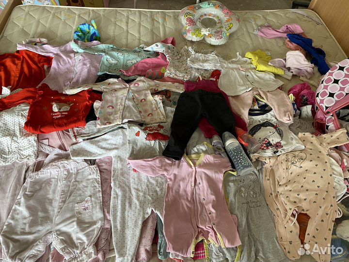 Огромный пакет вещей на девочку,размеры с 68-80