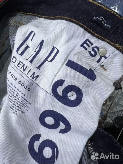 Джинсы мужские gap 32 super skinny б/у