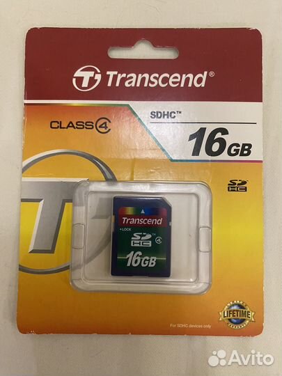 Transcend sdhc Class 4 16Gb карта памяти