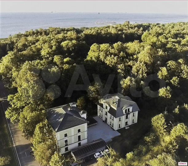 Здания в парковой зоне Петергофа