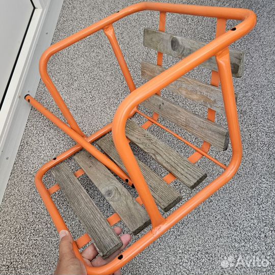 Качели металлические уличные с ограничителем