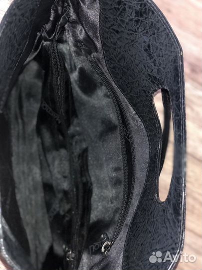 Сумка женская натуральная кожа черная