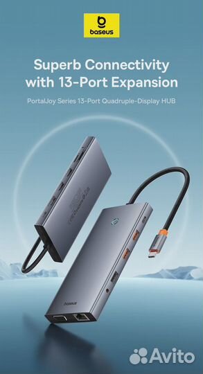 USB Type C концентратор (хаб) Baseus 13-in-1