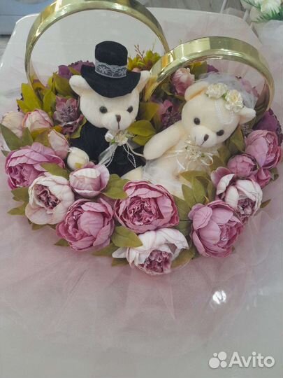 Свадебные украшения на машину