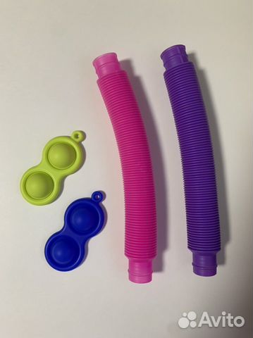 Рор-трубка и мини поп-ит Popit 2шт. антистресс