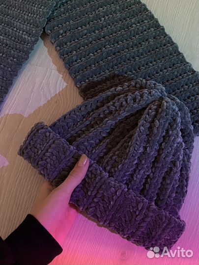 Комплект шапка и шарф