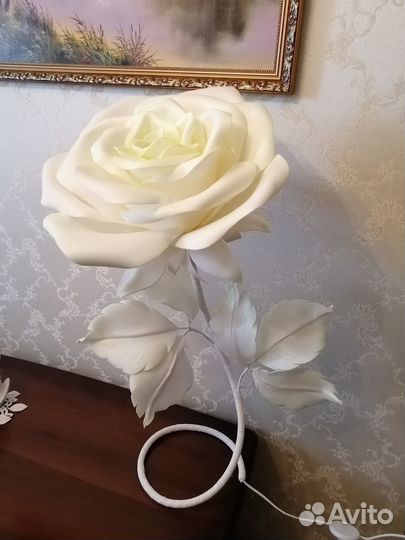 Светильник - роза (из изолона)