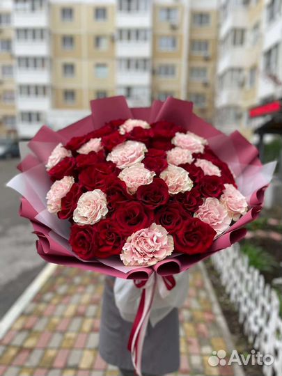 Цветы розы букет