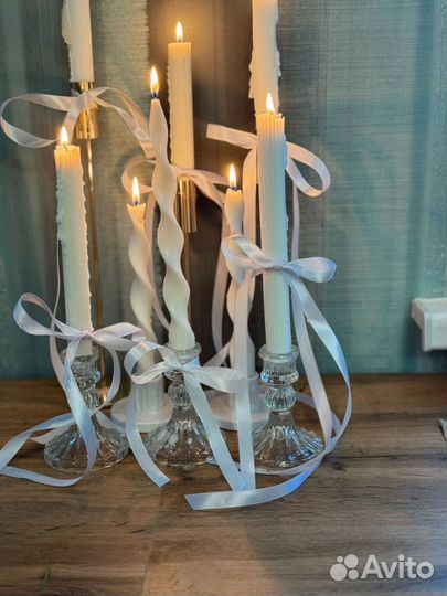 Свеча столовая из соевого воска