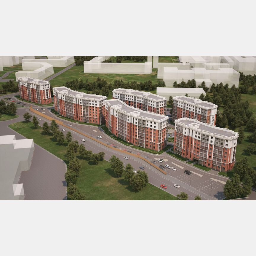 2-к. квартира, 52,7 м², 2/8 эт.