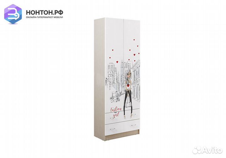 Шкаф 2-х створчатый Вега NEW Girl