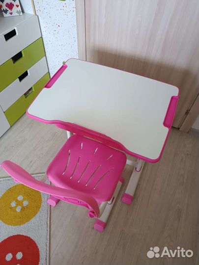 Растущая парта и стул бу