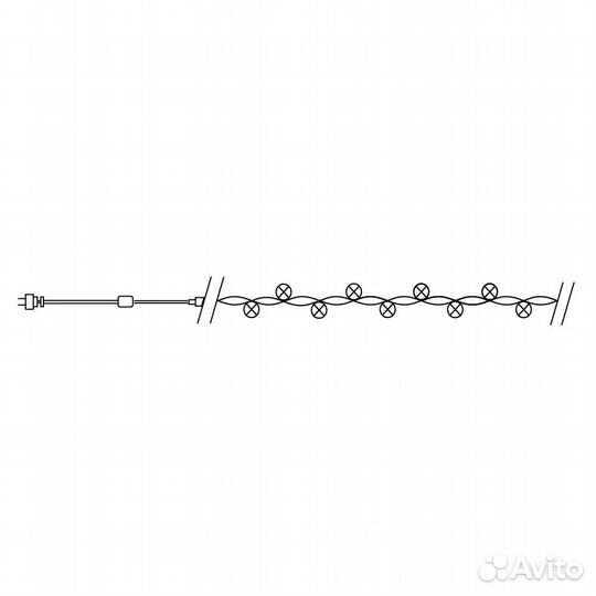 Светодиодная гирлянда 40 метров CL07 5000К 32317