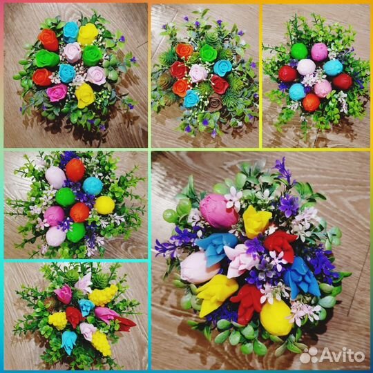 Букет из мыла, подарок на 8 марта, цветы