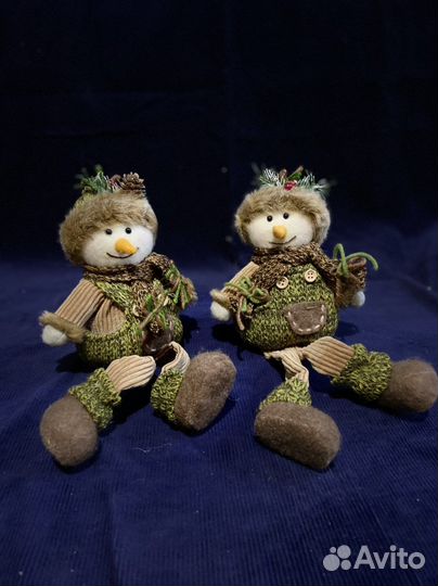 Снеговик игрушка новогодняя, ручная работа