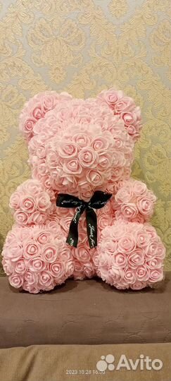 Мишка из роз 40 см