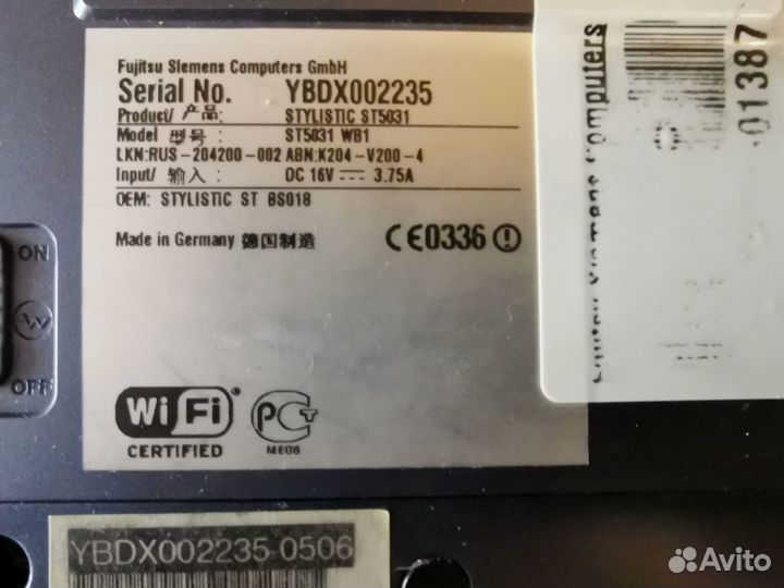 Планшет Fujitsu lifebook Stylistic 5031D Tablet PC