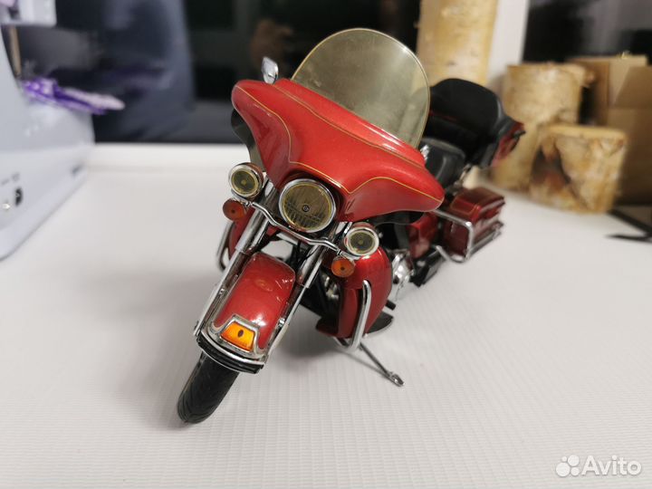 Модель мотоцикла harley davidson масштаб 1:12