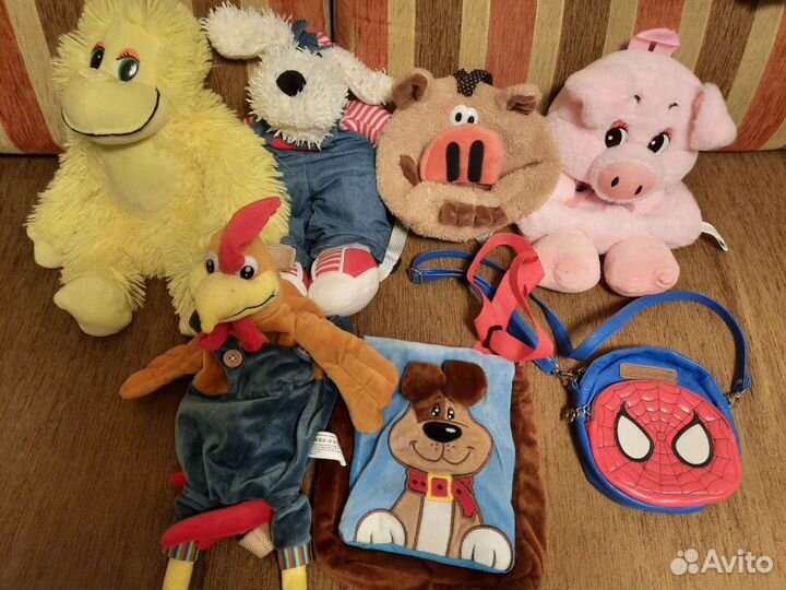 Детские мягкие рюкзаки и сумки