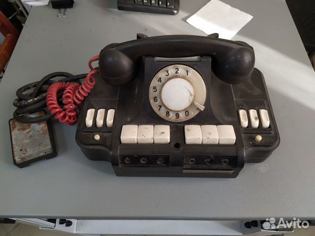 Старинный телефон ссср-мпр кд-6 1966г