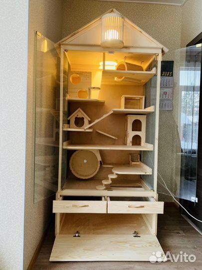 Клетка-витрина для грызунов