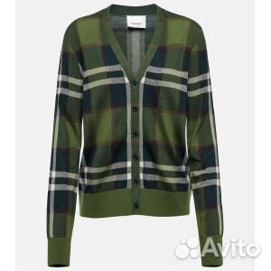 Кардиган в клетку Vintage Check из смесовой шерсти