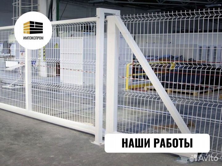 Ворота распашные, от производителя под ключ