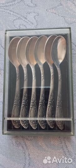 Набор ложек кофейных мельхиоровых СССР зиш