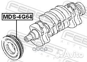 Шкив коленвала 4G64 (mitsubishi galant EA