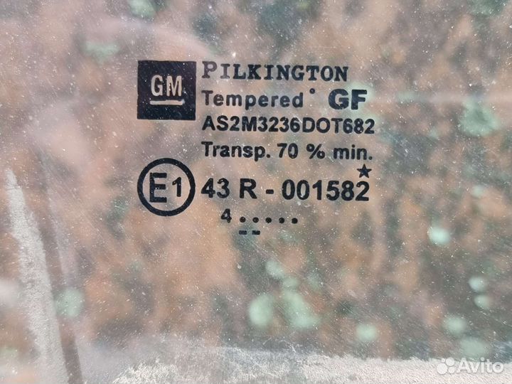 Стекло задней правой двери Опель Астра Н хетчбэк