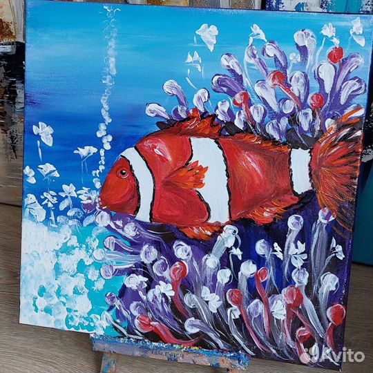 Картина акрилом и маслом