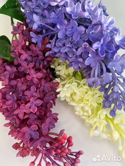 Искусственные цветы сирень чудоцв силикон приехала