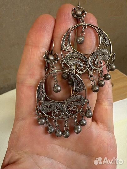 Серебряные серьги
