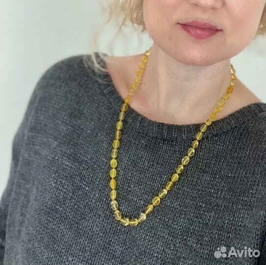 Лечебные янтарные бусы