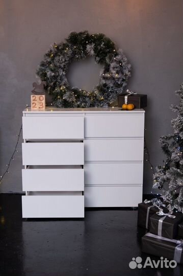 Комод белый, аналог Икея Мальм