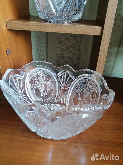 Салатник хрустальный