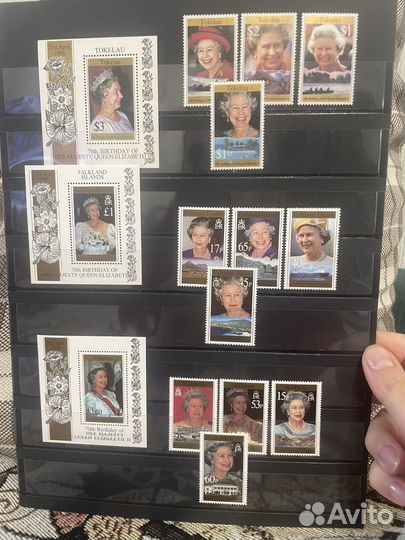 Коллекция почтовых марок члены королевской семьи