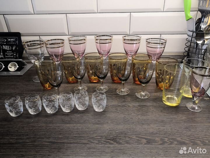 Фужеры рюмки стаканы