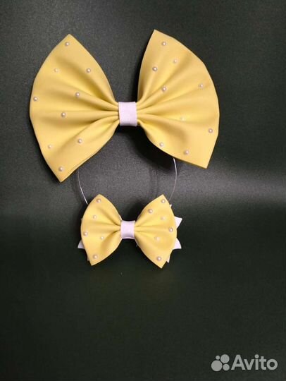 Ободок к костюму куклы, большой бант