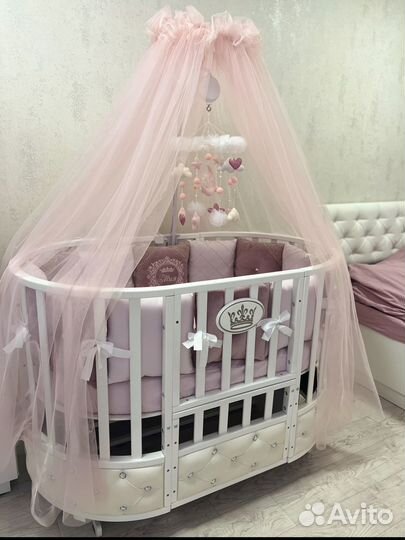 Балдахин в кроватку с держателем