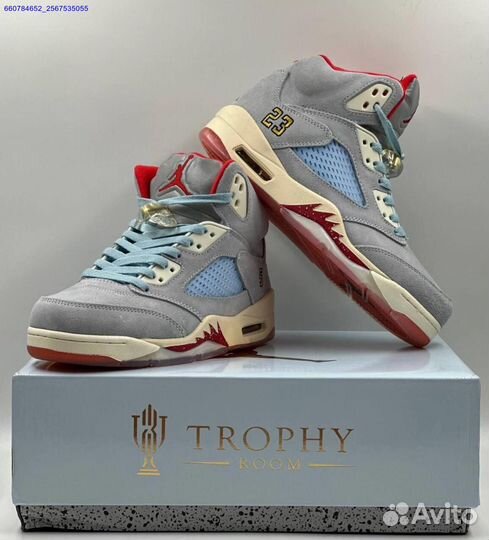 Кроссовки Trophy Room x Air Jordan 5 (Арт.15724)