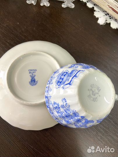 Чайные трио Oscar Schaller China Blau